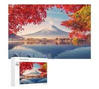 Puzzle Per Adolescenti 1000 PCS Autumn Colors Reflecting on Lake with Swans Puzzle Divertenti Da Assemblare, Modelli, Regali Unici Per Compleanno E Natale 1000 PCS