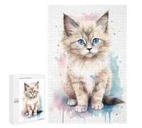 Puzzle Per Adolescenti 1000 PCS Baby Ragdoll Cat Kitten Puzzle Divertenti Da Assemblare, Modelli, Regali Unici Per Compleanno E Natale 1000 PCS