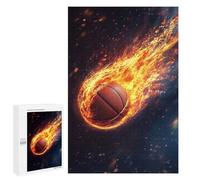 Puzzle Per Adolescenti 1000 PCS Basketball On Fire Puzzle Per Adolescenti Giochi Rilassanti Assemblaggio Di Modelli Regali Unici Per Compleanno E Natale 1000 PCS