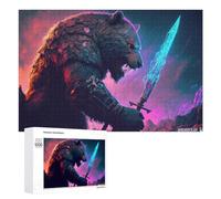 Puzzle Per Adolescenti 1000 PCS Behemoth's Glowing Blade Puzzle Antistress Decorazione Per La Casa Regali Unici Per Compleanno E Natale 1000 PCS