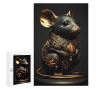 Puzzle Per Adolescenti 1000 PCS Black And Gold Mouse Puzzle Giochi Rilassanti Decorazione Per La Casa Regali Unici Per Compleanno 1000 PCS