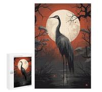 Puzzle Per Adolescenti 1000 PCS Black Stork Vector Puzzle Giocattolo Decorazione Da Parete Decorazione Per La Casa Regali Unici Di Compleanno E Natale 1000 PCS