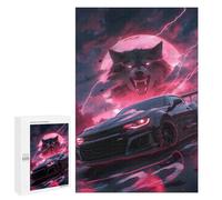 Puzzle Per Adolescenti 1000 PCS Black Supercar Wolf Puzzle Per Adulti, Gioco Rompicapo, Decorazione Perfetta, Divertimento A Casa, Attività, 1000 PCS