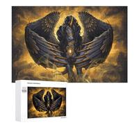 Puzzle Per Adolescenti 1000 PCS Black Winged Horse Mythical Artwork Puzzle Divertenti Da Assemblare, Modelli, Regali Unici Per Compleanno E Natale 1000 PCS
