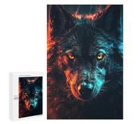 Puzzle Per Adolescenti 1000 PCS Black Wolf Unleashed Puzzle Per Adolescenti Giochi Rilassanti Assemblaggio Di Modelli Regali Unici Per Compleanno E Natale 1000 PCS