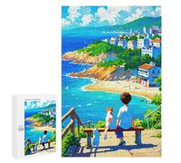 Puzzle Per Adolescenti 1000 PCS Boy And Cats Puzzle Per Adulti, Gioco Rompicapo, Decorazione Perfetta, Divertimento A Casa, Attività, 1000 PCS