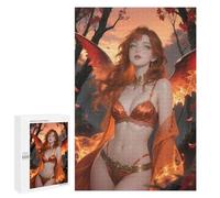 Puzzle Per Adolescenti 1000 PCS Captivating Auburn Seraph in An Enchanted Forest Puzzle Per Adolescenti Migliora La Memoria Per Compleanno, Natale Bellissimo Gioco Dal Design 1000 PCS