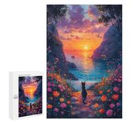 Puzzle Per Adolescenti 1000 PCS Cat Dreaming Landscape Puzzle Per Adolescenti Giochi Rilassanti Assemblaggio Di Modelli Regali Unici Per Compleanno E Natale 1000 PCS