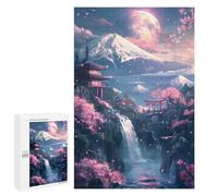 Puzzle Per Adolescenti 1000 PCS Cherry Blossom Japan Fuji Puzzle Divertenti Da Assemblare, Modelli, Regali Unici Per Compleanno E Natale 1000 PCS