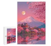 Puzzle Per Adolescenti 1000 PCS Cherry Blossom Serenity Scene Puzzle Per Adolescenti Migliora La Memoria Difficile Da Completare Gioco Impegnativo Giocattoli 1000 PCS
