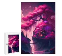 Puzzle Per Adolescenti 1000 PCS Cherry Blossom The Lake Puzzle Per Adulti Giochi Per Famiglie Decorazione Per La Casa Regali Di Natale E Compleanno 1000 PCS