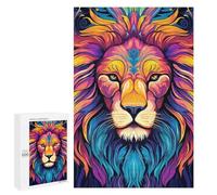 Puzzle Per Adolescenti 1000 PCS Colorful Lion Art Print-21 Puzzle Per Adolescenti Sfida Difficile Allena La Tua Mente E Le Tue Mani Rompicapo Giochi Per Famiglie 1000 PCS