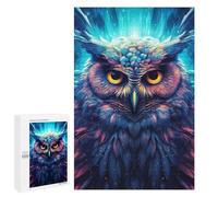 Puzzle Per Adolescenti 1000 PCS Colorful Mystical Owl Art Puzzle Per Adulti Gioco Rompicapo Difficile Difficile Unico Compleanno E Regali 1000 PCS