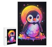 Puzzle Per Adolescenti 1000 PCS Colorful Penguin And Moon Puzzle, Gioco Rompicapo, Regalo Di Compleanno, Attività Divertenti Da Fare A Casa, 1000 PCS