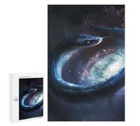 Puzzle Per Adolescenti 1000 PCS Cosmic Serpent Galaxy Artwork Puzzle Per Adolescenti Migliora La Memoria Per Compleanno, Natale Bellissimo Gioco Dal Design 1000 PCS