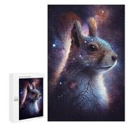 Puzzle Per Adolescenti 1000 PCS Cosmic Squirrel Portrait Puzzle Per Adolescenti Migliora La Memoria Per Compleanno, Natale Bellissimo Gioco Dal Design 1000 PCS
