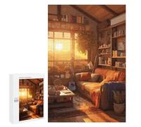 Puzzle Per Adolescenti 1000 PCS Cozy Bookworm Corner Puzzle Per Adulti Giochi Rilassanti Sfida Difficile Attività Divertenti A Casa 1000 PCS