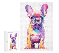 Puzzle Per Adolescenti 1000 PCS Cute Baby Frenchie Puppy Puzzle, Gioco Rompicapo, Regalo Di Compleanno, Attività Divertenti Da Fare A Casa, 1000 PCS