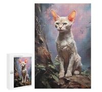 Puzzle Per Adolescenti 1000 PCS Devon Rex Cat Puzzle, Gioco Rompicapo, Regalo Di Compleanno, Attività Divertenti Da Fare A Casa, 1000 PCS