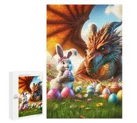 Puzzle Per Adolescenti 1000 PCS Dragons Easter Encounter Puzzle Per Adulti Giochi Rilassanti Assemblaggio Di Modelli Interazione Genitore-figlio 1000 PCS
