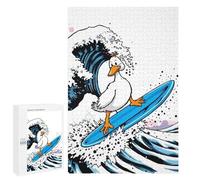 Puzzle Per Adolescenti 1000 PCS Duck Surfing Giant Wave Puzzle Per Adulti Gioco Rompicapo Assemblaggio Di Modelli Interazione Genitore-figlio 1000 PCS