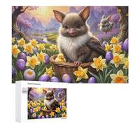 Puzzle Per Adolescenti 1000 PCS Easter Basket with Cute Animals-1 Puzzle Per Adolescenti Giocattoli Antistress Assemblaggio Di Modelli Regali Unici Per Compleanno E Natale 1000 PCS