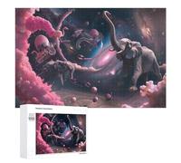 Puzzle Per Adolescenti 1000 PCS Elephant Dreams in Space Puzzle Per Adulti Giochi Rilassanti Decorazione Da Parete Ottimo Regalo Per I Giocatori 1000 PCS