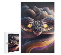 Puzzle Per Adolescenti 1000 PCS Enchanted Serpent Portrait Puzzle Per Adulti, Gioco Rompicapo, Decorazione Perfetta, Divertimento A Casa, Attività, 1000 PCS