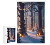 Puzzle Per Adolescenti 1000 PCS Enchanted Winter Forest Puzzle Per Adulti Giochi Rilassanti Per Divertimento in Famiglia Regali Di Natale E Compleanno 1000 PCS