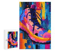 Puzzle Per Adolescenti 1000 PCS Expressionist Geometry Sneaker - Vibrant Abstract Street Art Puzzle Per Adolescenti Giochi Rilassanti Assemblaggio Di Modelli Regali Unici Per Compleanno E Natale 1000