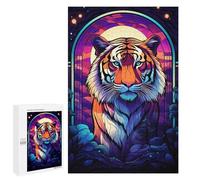 Puzzle Per Adolescenti 1000 PCS Fantastic Tiger The Wild Puzzle Per Adulti Gioco Rompicapo Assemblaggio Di Modelli Interazione Genitore-figlio 1000 PCS