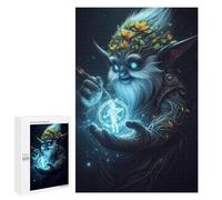 Puzzle Per Adolescenti 1000 PCS Fantasy Wizard Holding Magic Circle Puzzle Per Adolescenti Sfida Difficile Allena La Tua Mente E Le Tue Mani Rompicapo Giochi Per Famiglie 1000 PCS