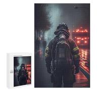 Puzzle Per Adolescenti 1000 PCS Firefighter Image Puzzle Per Adolescenti Giocattolo Decorazione Da Parete Ma Divertente E Umoristico Unico Compleanno E Regali 1000 PCS