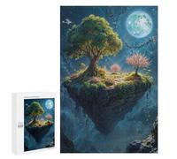 Puzzle Per Adolescenti 1000 PCS Floating Island with Trees Puzzle Per Adulti Giochi Rilassanti Per Divertimento in Famiglia Regali Di Natale E Compleanno 1000 PCS
