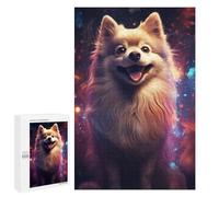 Puzzle Per Adolescenti 1000 PCS Fluffy Pomeranian Dog Portrait Puzzle Per Adolescenti Sfida Difficile Allena La Tua Mente E Le Tue Mani Rompicapo Giochi Per Famiglie 1000 PCS