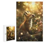 Puzzle Per Adolescenti 1000 PCS Fox Cubs Enchanted Forest Puzzle Divertenti Da Assemblare, Modelli, Regali Unici Per Compleanno E Natale 1000 PCS