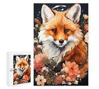Puzzle Per Adolescenti 1000 PCS Fox Flower Gift Puzzle Per Adulti Giochi Rilassanti Ma Divertenti E Umoristici Sfida Da Completare 1000 PCS
