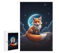 Puzzle Per Adolescenti 1000 PCS Fox Under The Moonlight Puzzle Per Adolescenti Giochi Rilassanti Assemblaggio Di Modelli Regali Unici Per Compleanno E Natale 1000 PCS