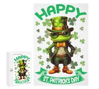 Puzzle Per Adolescenti 1000 PCS Frog Saint Patricks Day Puzzle Per Adolescenti Giocattoli Fai Da Te Vacanze A Casa Passatempo Divertimento Attività A Casa, 1000 PCS