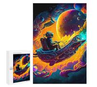 Puzzle Per Adolescenti 1000 PCS Galactic Odyssey Astronaut's Journey Puzzles Per Adulti Pratico Gioco Per Migliorare la Memoria Attività Divertenti Per La Casa 1000 PCS