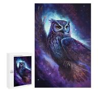 Puzzle Per Adolescenti 1000 PCS Galactic Owl Art Print Puzzle Per Adolescenti Sfida Difficile Allena La Tua Mente E Le Tue Mani Rompicapo Giochi Per Famiglie 1000 PCS