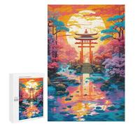 Puzzle Per Adolescenti 1000 PCS Giapponese Torii Gate Reflections Puzzle Per Adulti Pratico Gioco Per Migliorare La Memoria Attività Divertenti Per La Casa 1000 PCS