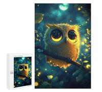 Puzzle Per Adolescenti 1000 PCS Glowing Forest Owl Puzzle Per Adolescenti Sfida Difficile Allena La Tua Mente E Le Tue Mani Rompicapo Giochi Per Famiglie 1000 PCS
