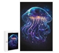 Puzzle Per Adolescenti 1000 PCS Glowing Jellyfish Art Print-3 Puzzle Per Adolescenti Sfida Difficile Allena La Tua Mente E Le Tue Mani Rompicapo Giochi Per Famiglie 1000 PCS