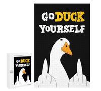 Puzzle Per Adolescenti 1000 PCS Go Duck Yourself Goose Puzzle Divertenti Da Assemblare, Modelli, Regali Unici Per Compleanno E Natale 1000 PCS