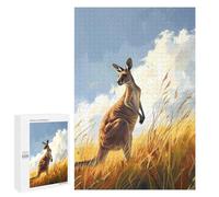 Puzzle Per Adolescenti 1000 PCS Graceful Kangaroo Puzzle Per Adulti, Gioco Rompicapo, Decorazione Perfetta, Divertimento A Casa, Attività, 1000 PCS