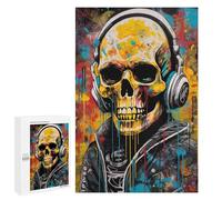 Puzzle Per Adolescenti 1000 PCS Graffiti Skull Artwork Puzzle Per Adolescenti Giocattoli Fai Da Te Vacanze A Casa Passatempo Divertimento Attività A Casa, 1000 PCS