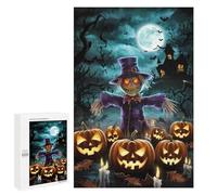 Puzzle Per Adolescenti 1000 PCS Halloween Scarecrow Puzzle Per Adulti Giochi Rilassanti Sfida Difficile Attività Divertenti A Casa 1000 PCS