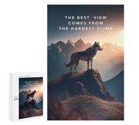 Puzzle Per Adolescenti 1000 PCS Hardest Climb Wolf Puzzle Per Adulti Giochi Rilassanti Sfida Difficile Attività Divertenti A Casa 1000 PCS
