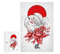 Puzzle per Adolescenti 1000 PCS Kitsune Japanese Fox Puzzle per Adolescenti Giocattoli Antistress Migliora La Memoria 1000 PCS